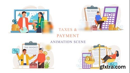 Videohive Taxes and Payment Animation Scene 43066864