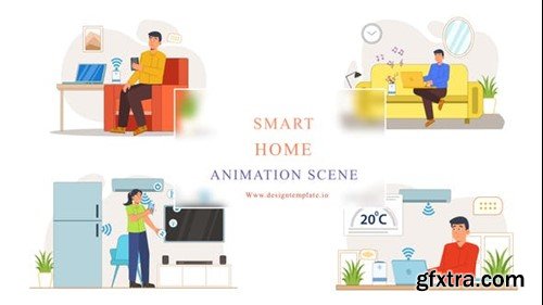 Videohive Smart Home  Animation Scene 43067112