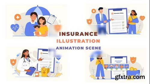 Videohive Insurance Policy Animation Scene 43042374