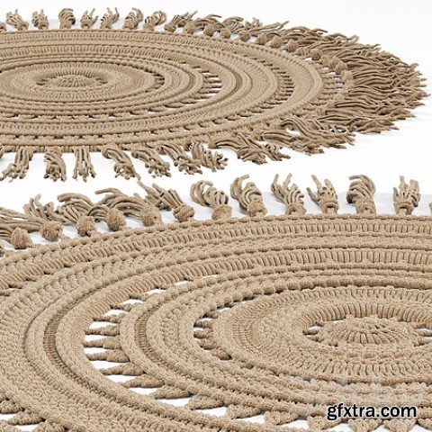 Braided mat 3D Model