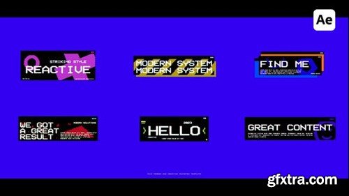 Videohive Pixel Titles For After Effects 43053076