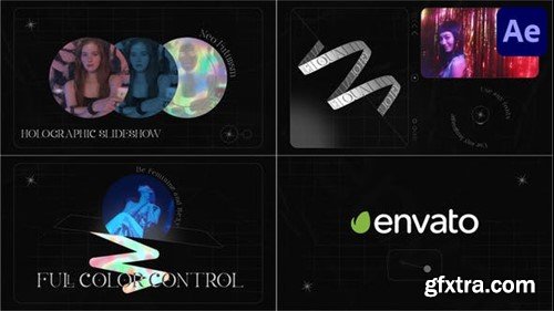 Videohive Holographic Slideshow for After Effects 43040228