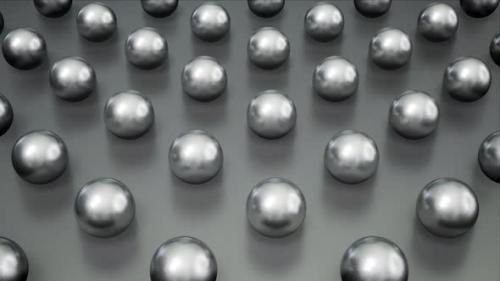 Videohive - Glossy Silver Metal Spheres Background Loop - 42976523 - 42976523