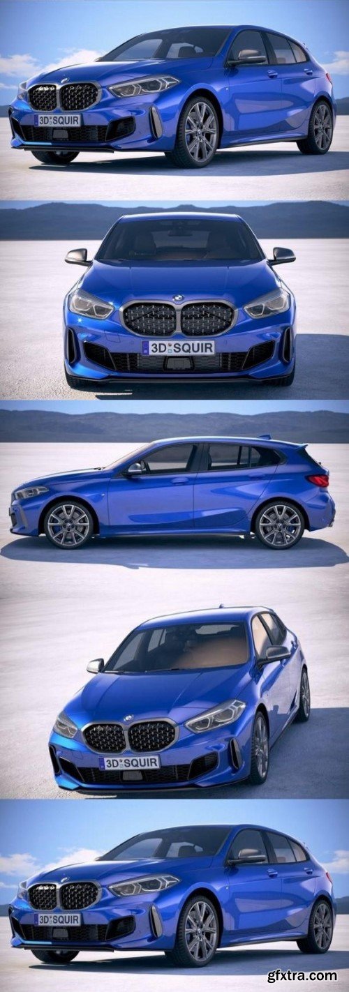 BMW M135i F40 2020 3d model