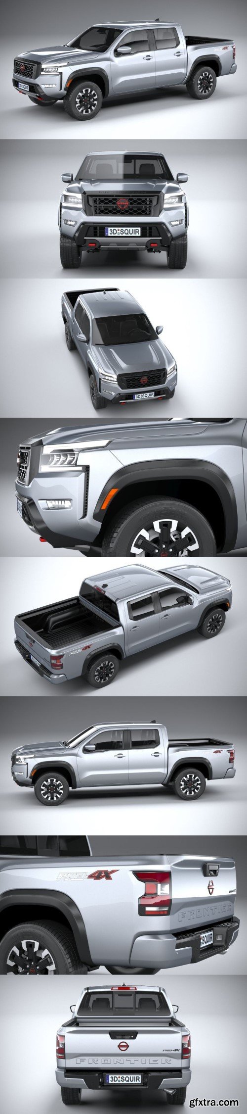 Nissan Frontier 2022 3d model