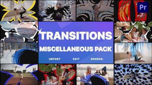 Videohive - Miscellaneous Transitions | Premiere Pro MOGRT - 42942857 - 42942857