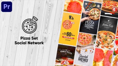 Videohive - Pizza Set - Social Network | Premiere Pro MOGRT - 42947871 - 42947871