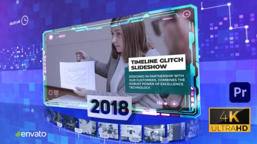 Videohive - Corporate Timeline Glitch Slideshow 4k Premiere Pro - 42923676 - 42923676