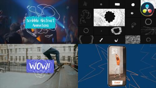 Videohive - Scribble Abstract Animations for DaVinci Resolve - 43014947 - 43014947