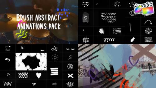 Videohive - Brush Abstract Animations Pack for FCPX - 43068643 - 43068643