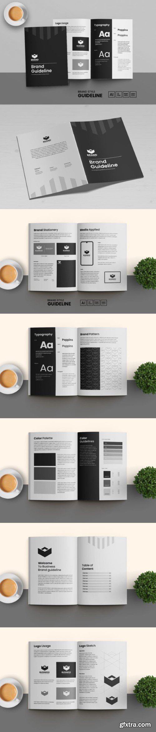 Minimal Brand Style Guideline Template