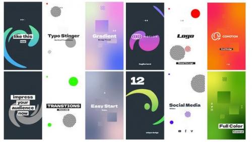 Videohive - Vertical Stinger Transitions Pack - 43085049 - 43085049