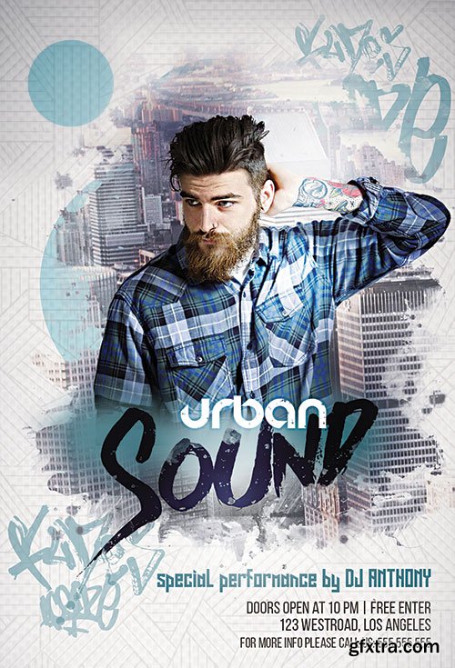 Psd Flyer Urban Sound design templates