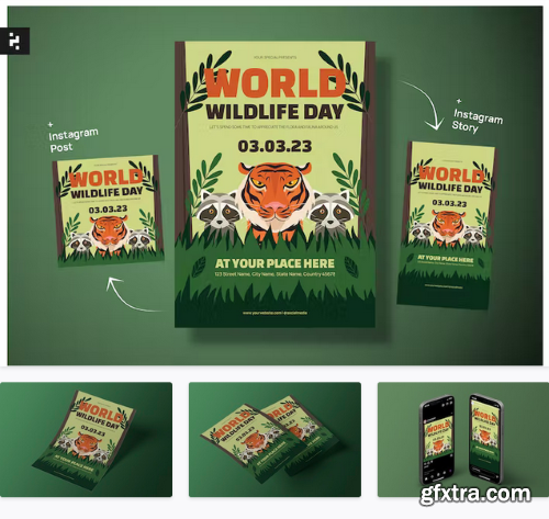 World Wildlife Day Flyer ZBZ8AXF