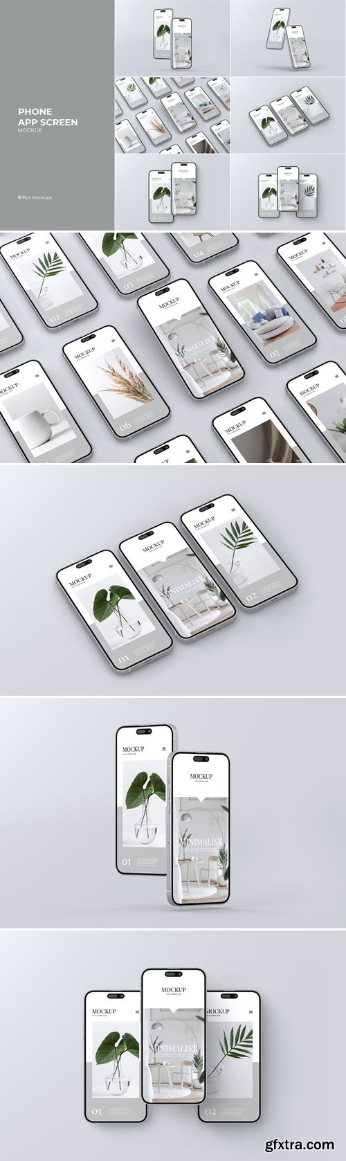 App Screen Phone Mockup 56CHR3D