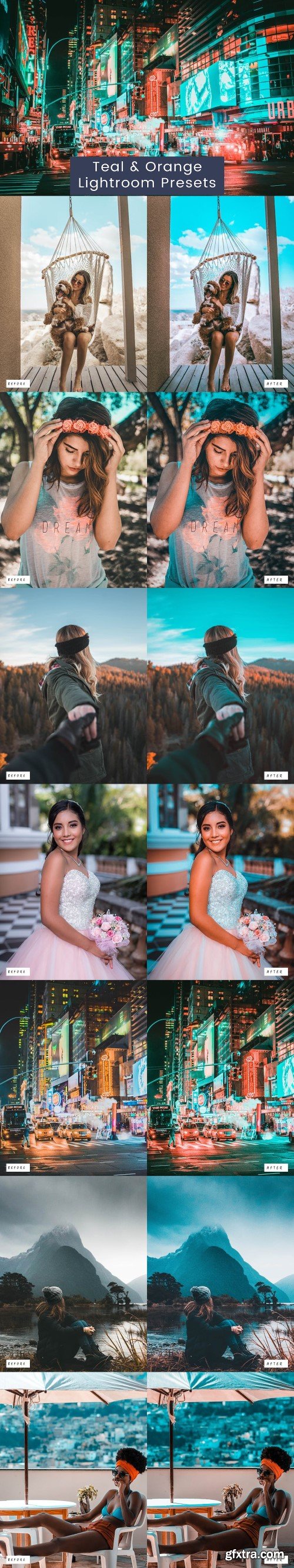 Teal &amp; Orange Lightroom Presets XBLVY6X