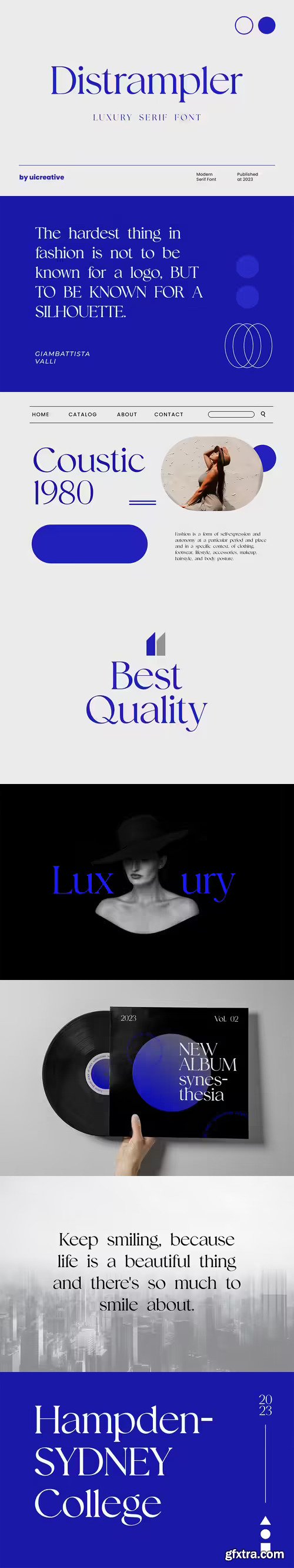 Distrampler Luxury Serif Font