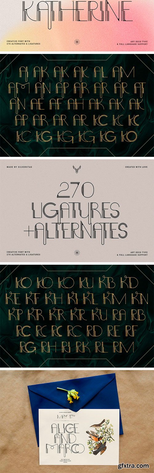 BOGART Deco - Ligature Rich Typeface