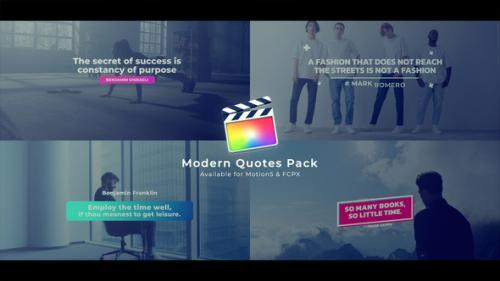 Videohive - Modern Quotes | FCPX - 43007141 - 43007141