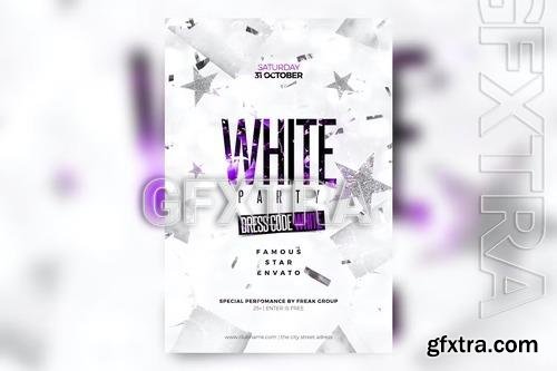 White Party Flyer 3MUU5KX