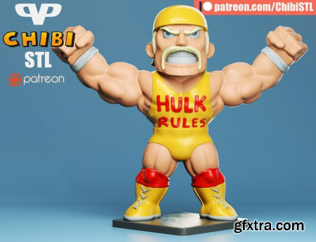 Chibi Hulk Hogan – 3D Print Model