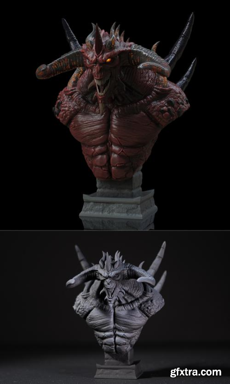 Diablo Bust – 3D Print Model