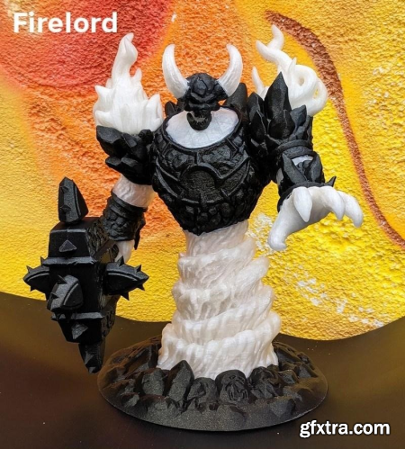 Firelord Lamp Figure – 3D Print Model