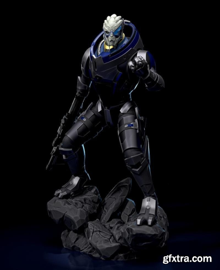 Garrus Vakarian – 3D Print Model