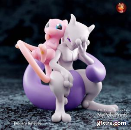 Mew and Mewtwo – 3D Print Model