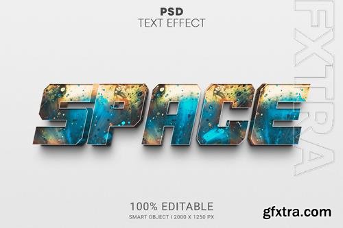 PSD space smart object editable text effect design