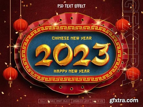 PSD 2023 chinese new year editable text effect