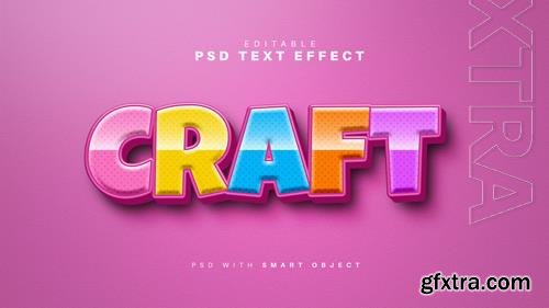 PSD craft text effect