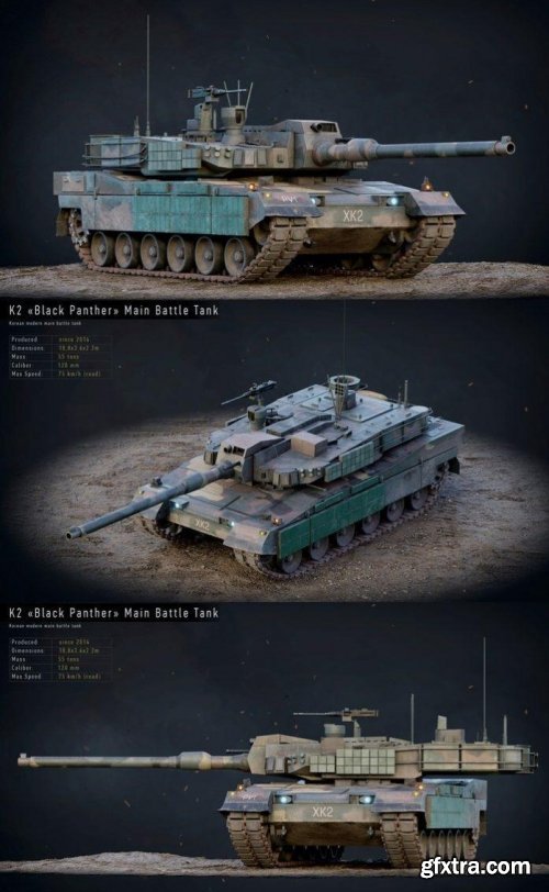 K2 BlackPanther Korea Tank