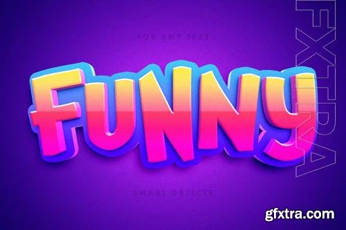 Funny cartoon 3d text effect