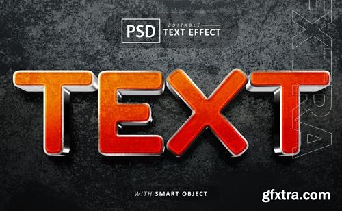 PSD 3d text effects editable