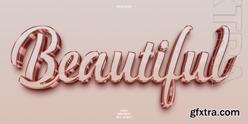 PSD beautiful 3d editable text effect