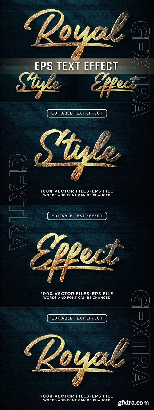 Royal Editable Vector Text Effect