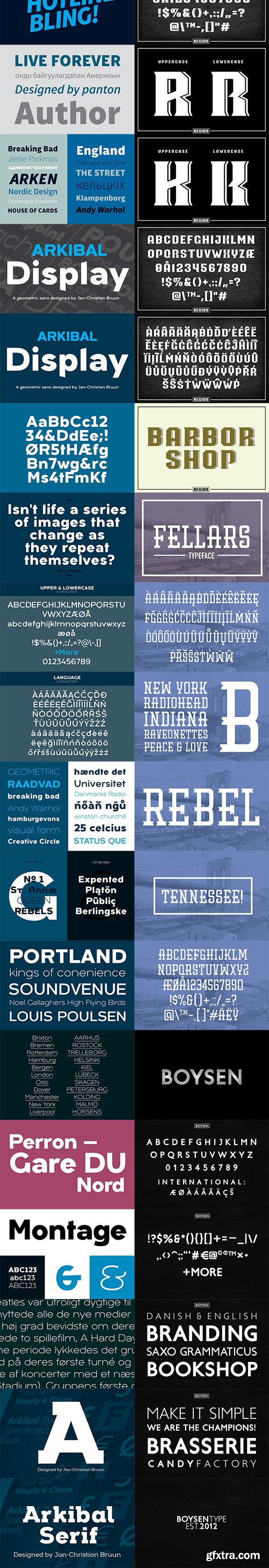 Bundle by JC DESIGN- 6 fonts