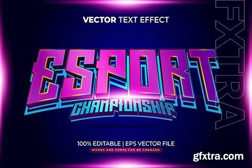 Editable esports championship text effect