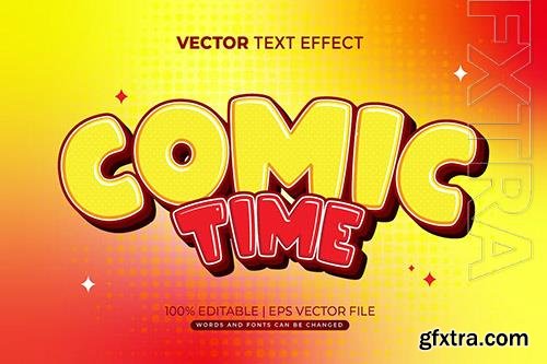 Comic Time editable text effect