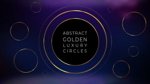 Videohive - Abstract Golden Luxury Circles - 43044641 - 43044641