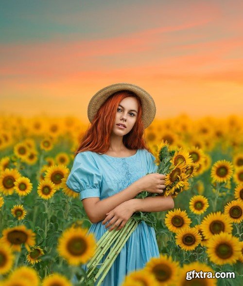 Lilia Alvarado Photography - The Girl With Sunflowers Editing Tutorial