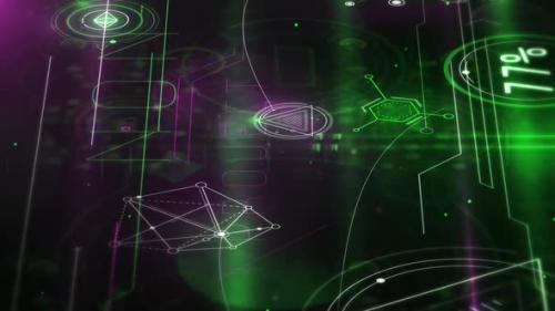 Videohive - Animated Flow Of Abstract NFT Digital Space HD - 43085265 - 43085265