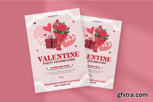 Valentine Flyer Template 8AV3KGB