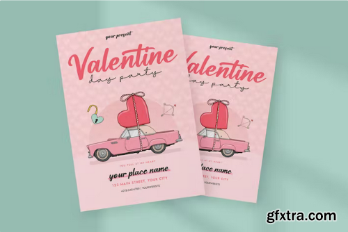 Valentine Flyer Template EMMY28A