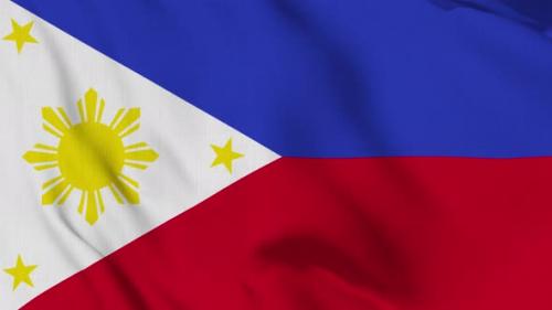 Videohive - Philippines Flag Waving Slowly Looped - 43099003 - 43099003