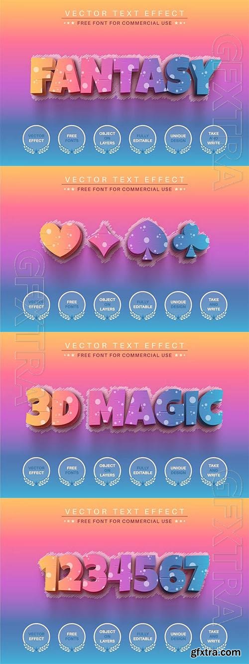 Fantasy Unicorn - editable text effect, font style