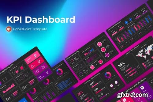 KPI Dashboard PowerPoint Presentation Template PN52ZBC