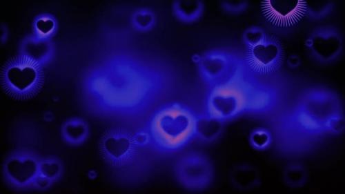 Videohive - Blue Hearts Animation Loop - 43000558 - 43000558