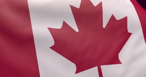 Videohive - 3d Canada flag background. Canadian national symbol waved in the win. - 43001871 - 43001871